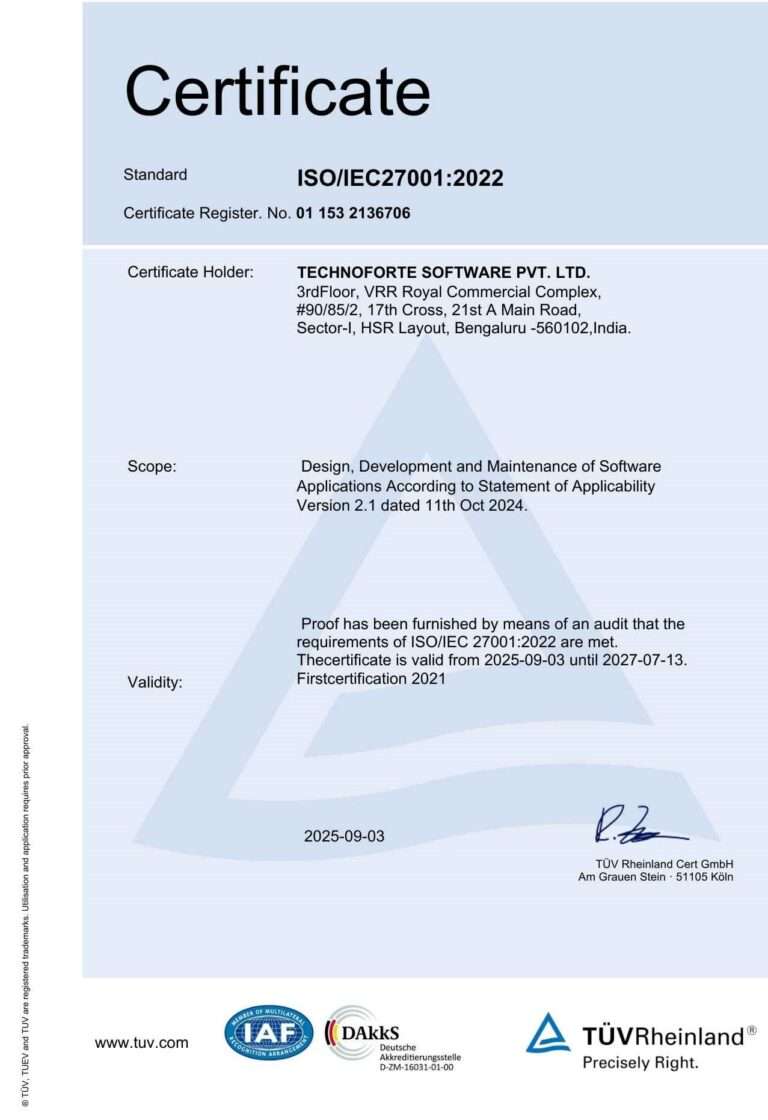 certification - Technoforte